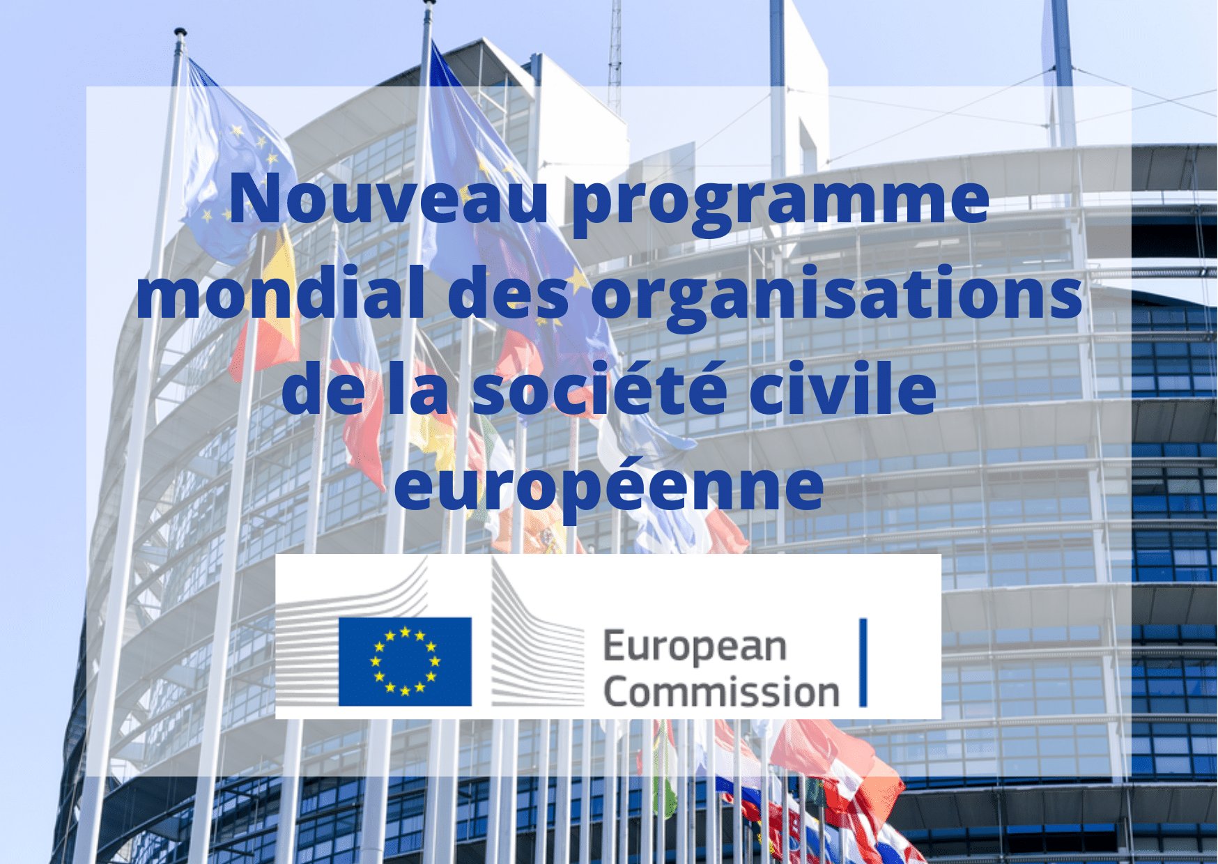 Nouveau Programme Thématique Européen Pour Les Organisations De La ...